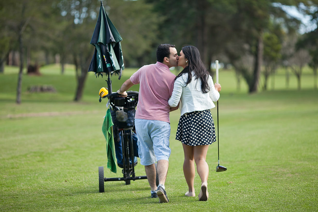Ensaio no clube Curitibano de golfe, Clube Curitibano, golfe, golfe em Curitiba, Foto de casamento em Curitiba, Agnaldo Teixeira